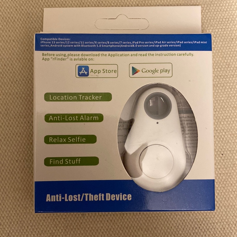 Key finder, anti-lost tracker for keys, pets, and taking selfies
